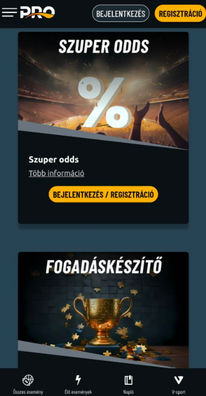 Szuper Odds TippmixPro