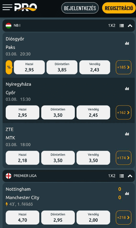 TippmixPRO Legális fogadóiroda sportfogadásokhoz és V-Sporthoz Magyarországon